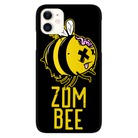 Zom Bee Funny Bee Zombie Brain Flying Bomblebee by Newsaporter