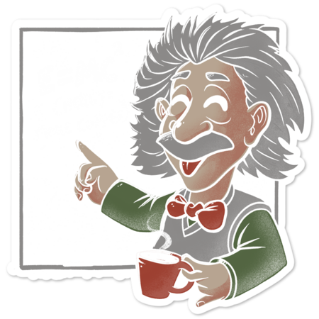 Energy = More Coffee Funny Einstein Theory by EduEly