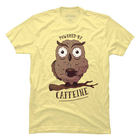 Powered by Caffeine | Funny Coffee Lover Gift