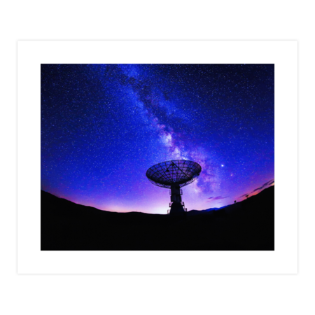 VLA Radio Telescope: Milky Way, night by MikeAirlino