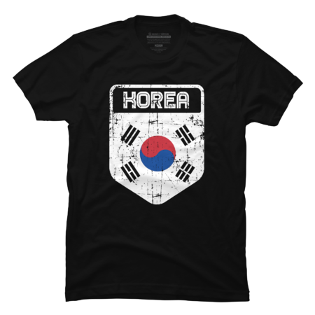 Korea Flag Jersey Style South Korean Team Fan Vintage Retro