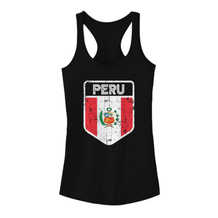 Peru Flag Jersey Style Peruvian Inca Lima Peruano Vintage Retro