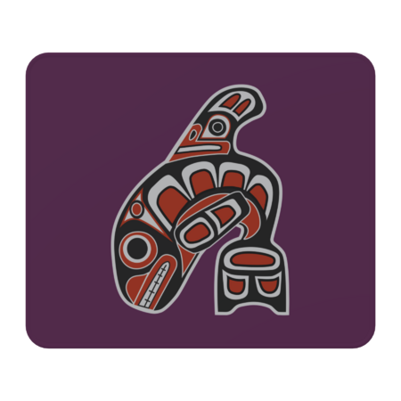 Orca Whale Haida Style Art - Native American Totem Tribal by Artdynamite