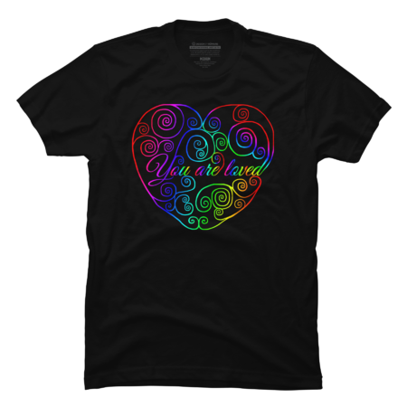 Rainbow You are Loved Heart by ArtbyDeborahCamp