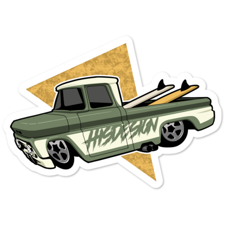 Surf Truck Sticker by Hisdesign