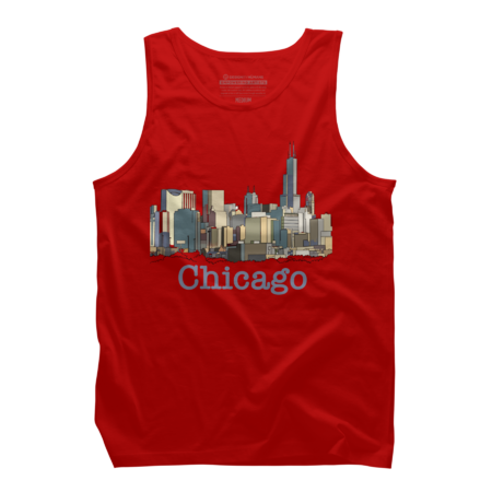 Chicago Skyline Chi-town Original Design by PaperRescueDesigns