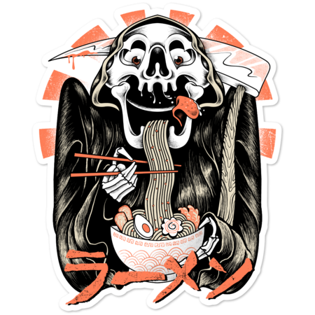 Grim Reaper Love Ramen by quilimo