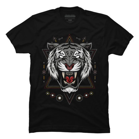 Tiger head illustration. design for T shirt , mascot, logo team,