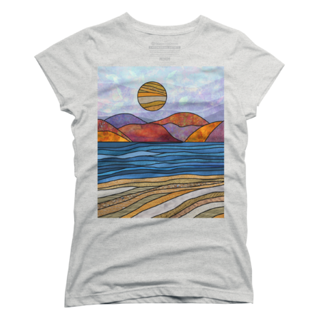 The Sea, The Beach &amp; The Mountains Sun - Happy Nature by Maryedenoa