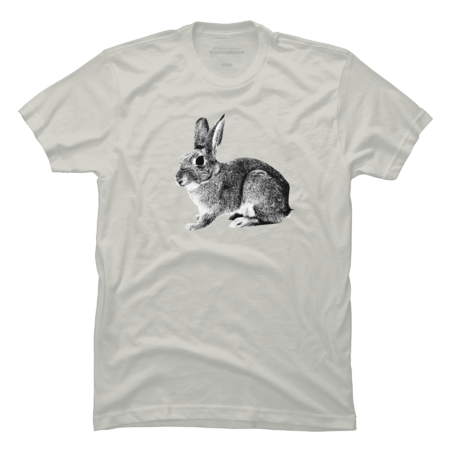 rabbit Design simple, black and white illustration