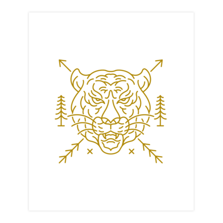 Wild Tiger Head 2 by VEKTORKITA