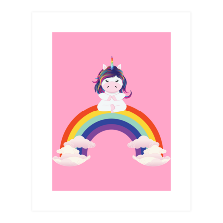 Unicorn rainbow meditation by AnnArtshock