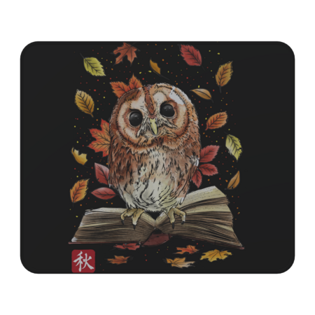 Owl Leaves and Books by DrMonekers