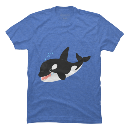 Funny killer whale orca cute cartoon illustration by thefrogfactory