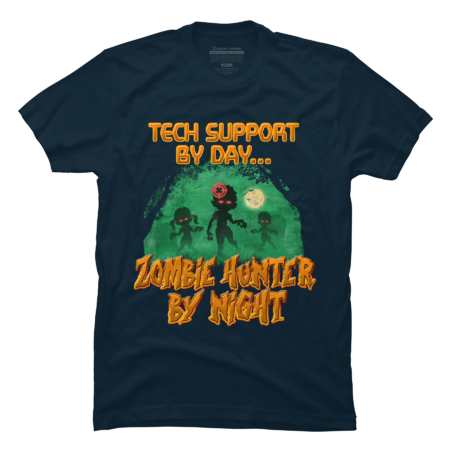 Tech Support By Day. Zombie Hunter By Night by nerdshizzle