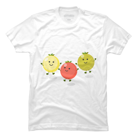 Cute cherry tomatoes cartoon illustration by thefrogfactory