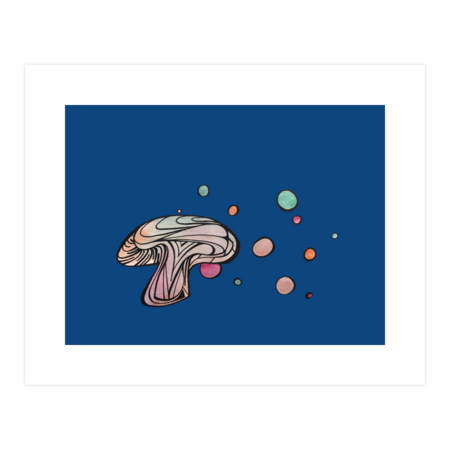 space colorful mushroom by OSPIRIK