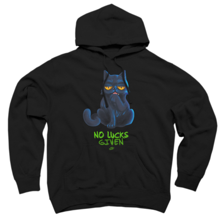 Black Cat &quot;No Lucks Given&quot; T-Shirt