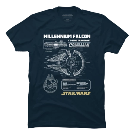 Millennium Falcon Schematic by StarWars