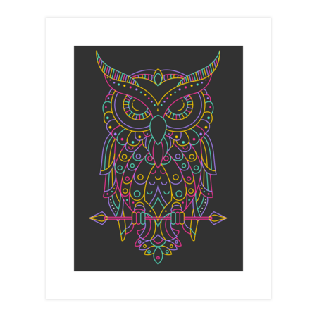 OWL LINE ART by VOLVESTUDIO