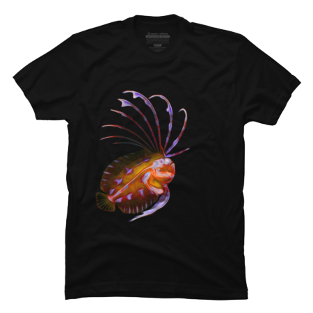 peacock flounder blackwater dive creature illustration