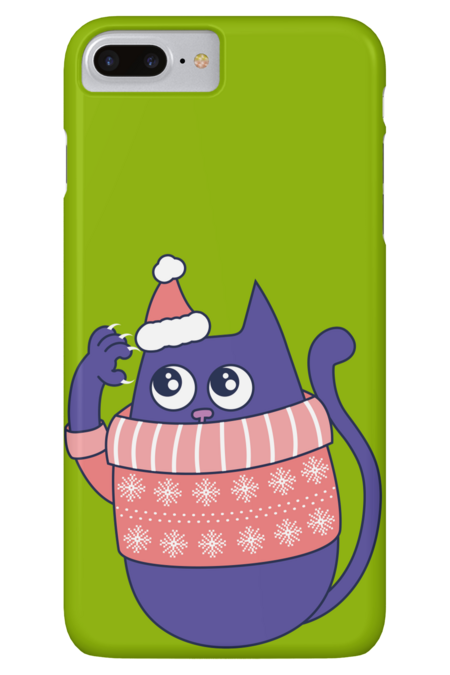 Cat in A Christmas Sweater by MartineMeeka