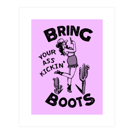 Bring Your Ass Kickin' Boots! Cool Vintage Cowgirl With A Gun. by TheWhiskeyGinger