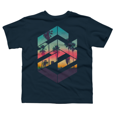 Geometric Sunset beach by Caferacer