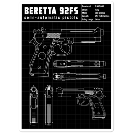baretta handgun schematic