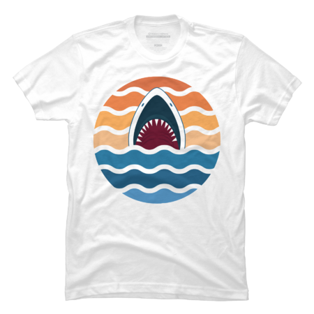 Shark in Summer Vibes Design by DancingColors