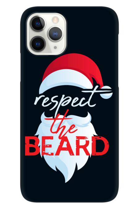 respect the beard santa claus funny christmas by iLCreative