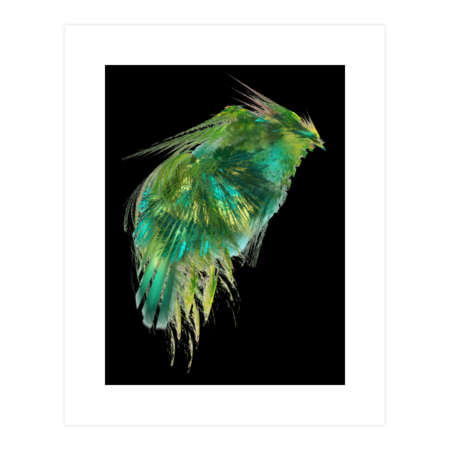 Green Bird - Fractal Art