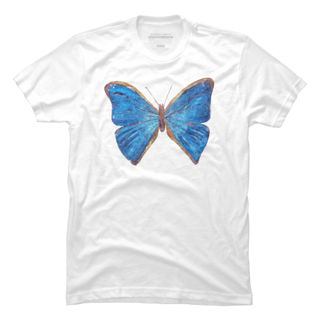 Blue metallic butterfly