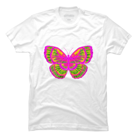 Pink and Green Butterfly by ZeichenbloQ