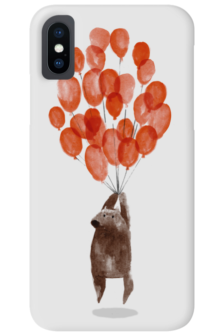 Bear with balloons by radiomode