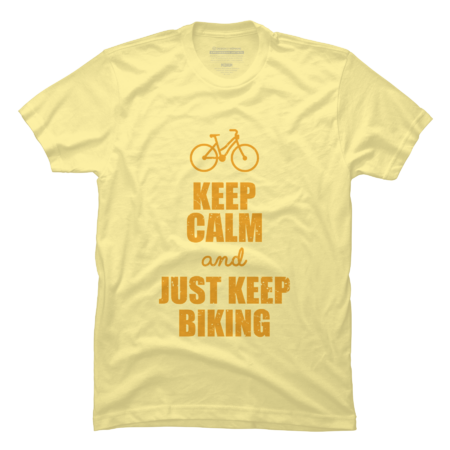 Keep calm &amp; just keep biking funny gift for a bike lover,