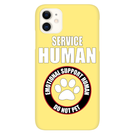 Service Human, Emotional support human do not pet by CarrieTDesigns