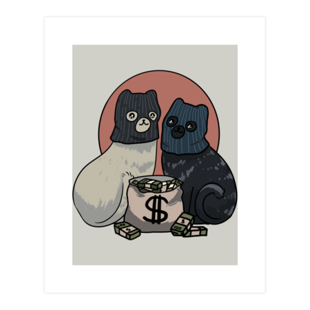 Cats in masks by Mob0