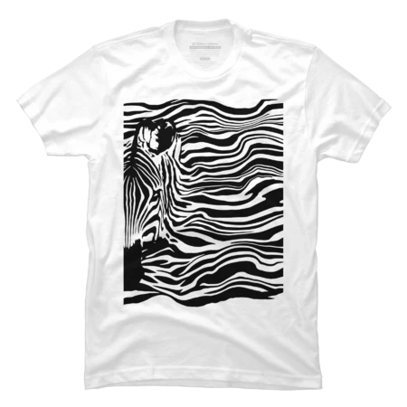 Zebra by The Wind (On Dark) by Caferacer