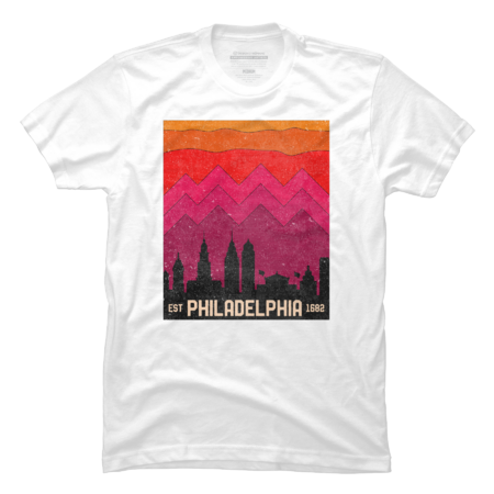 Vintage Philadelphia Philly Pennsylvania Skyline Souvenir by merchzy
