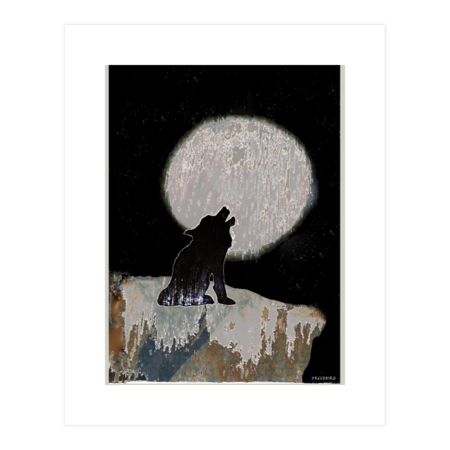 Wolf and Moon Magic by FreedBirdDesign