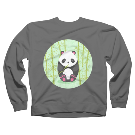 Cute panda with bamboo by eDrawings38