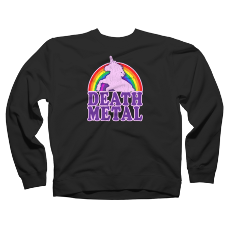 Funny! Death Metal Unicorn (vintage distressed) by robotface