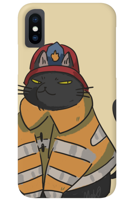 Cat Fireman by Mob0