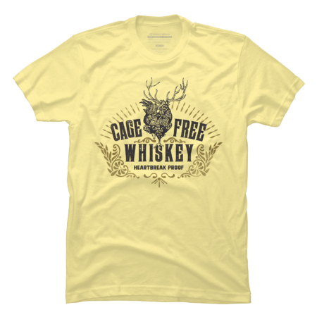 Cage Free Whiskey: Heartbreak Proof. Cool Rooster With Antlers by TheWhiskeyGinger