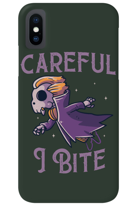Careful I Bite - Funny Cute Spooky by EduEly