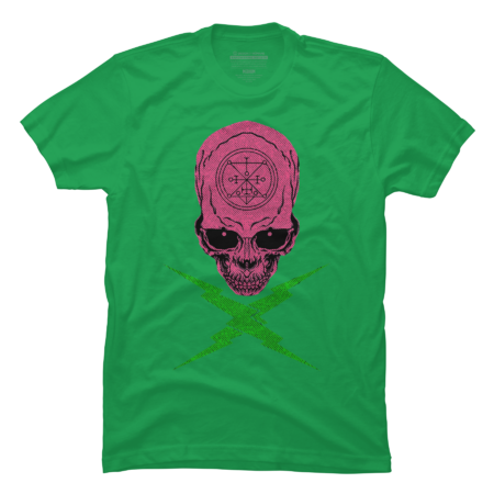 Skull Vaporwave Cyberpunk Symbol