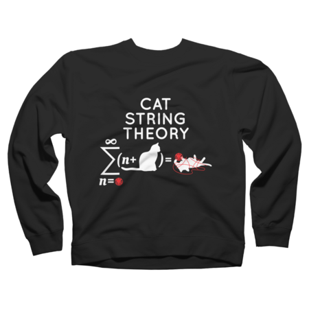 Cat String Theory Sarcastic Science Humor Funny T-Shirt