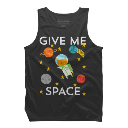 Cat Lover Gift Give Me Space Funny Introvert Kitten Owner by Chos