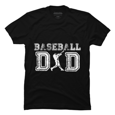 Baseball Dad T-shirt Fathers Day Gift For Daddy Papa Father